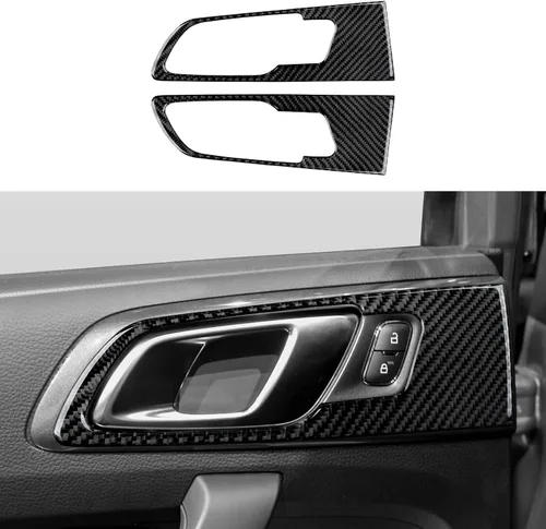 Vista 11 de Cubierta de Panel de Control Central de Fibra de Carbono para Tablero de Coche para Ford Ranger 2019 2020 2021 2022 2023 XLT Lariat XL Accesorios