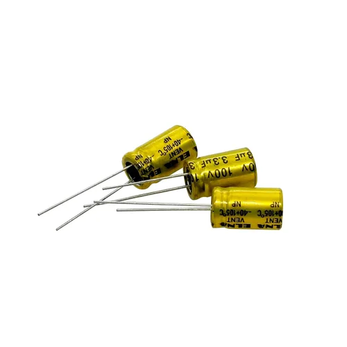 Vista 9 de 10 unids 2.2uF 100V condensador electrolítico no polarizado 10x17mm (0.39x0.67in) NP para audio tweeter condensador divisor de frecuencia