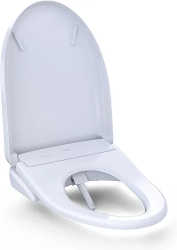 Vista 24 de TOTO® WASHLET®+ S7 - Asiento electrónico de inodoro con bidé con limpieza de varilla EWATER+® y taza clásica, alargado, color blanco algodón