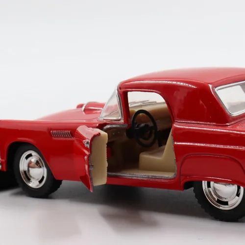 Vista 2 de KiNSMART - 1955 Ford Thunderbird Hard Top 5 "Escala 1:36 Modelo de Metal Coche Clásico (Rojo)