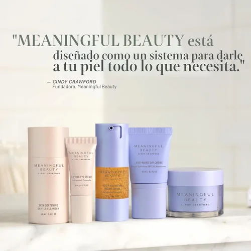 Vista 6 de Meaningful Beauty Essentials Skincare System Advanced Formula Starter Kit, with Melon Super Antioxidants, Includes Youth Activating Melon Serum, Day