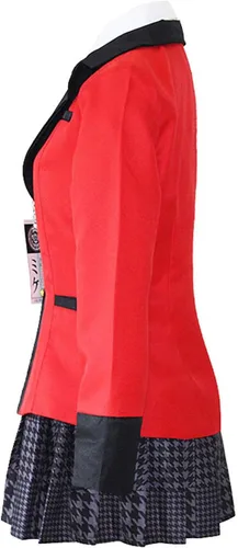 Vista 4 de Disfraz de anime de Yumeko Jabami, conjunto completo de uniforme escolar para fiestas de cosplay
