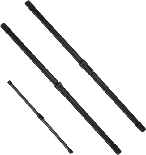 Vista 9 de JustCar - 3 limpiaparabrisas para Jeep Wangler 2007-2017 y Jeep Wrangler JK 2008-2018, repuesto de equipo original - 15, 15 y 12E pulgadas - juego