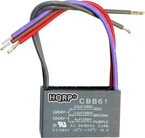 Vista 31 de HQRP Condensador de ventilador de techo CBB61 1uf+2uf de 3 cables listado UL