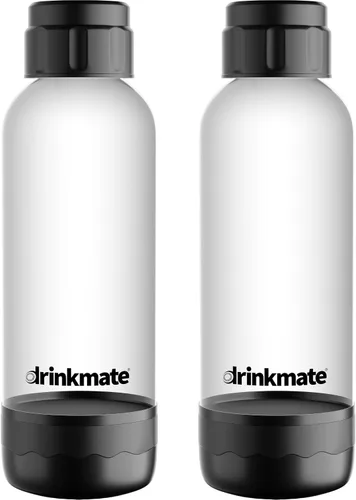 Vista 7 de DrinkMate Botellas de carbonatación de 0.5L - Negro (Paquete de 2)