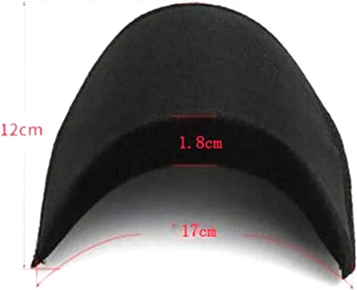 Vista 3 de Hombreras para hombre, chaqueta, chaqueta, camiseta, ropa, vestido, hombreras, accesorios de costura, 4 pares, color negro