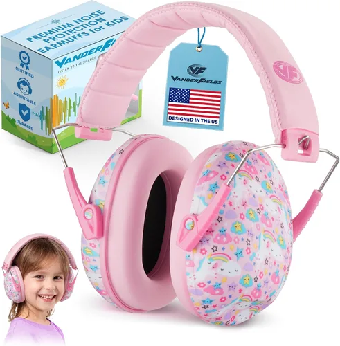 Vista 9 de Kids Noise Canceling Headphones - 33 dB (2K Hz) - Ear Protection Earmuffs Negro