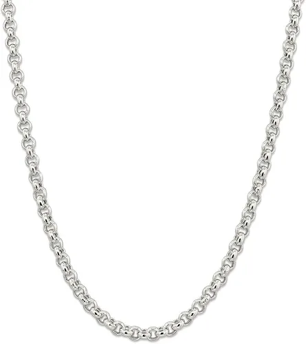 Vista 7 de ICE CARATS 925 Sterling Silver 6.5mm Rolo Chain Necklace Pendant Charm Fine Jewelry For Women Gifts For Her