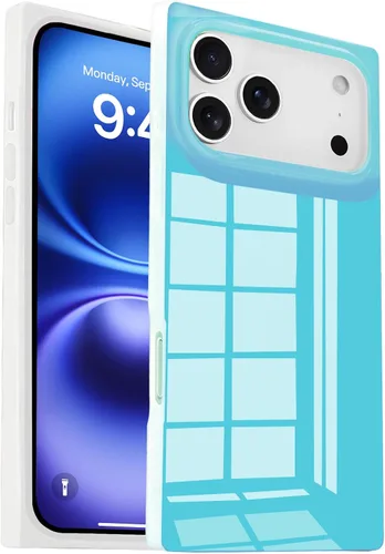 Vista 42 de Funda rectangular compatible con iPhone 15 Neon para mujer, diseño de lujo de fluorescencia brillante, flexible, suave, delgada, de gel de goma TPU