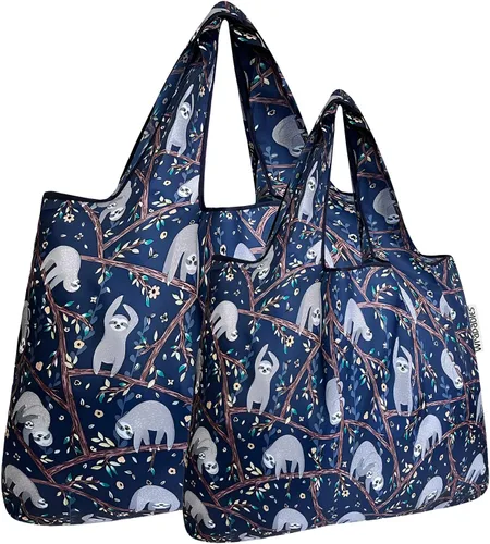 Vista 7 de allydrew Unisex P74005 Large & Small Foldable Tote NylonReusable Grocery Bag