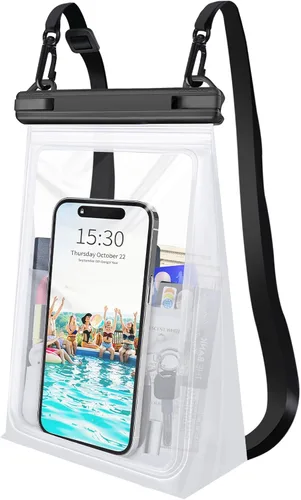 Vista 14 de Funda impermeable grande para teléfono, funda impermeable universal para iPhone 14 Plus 13 Pro Max 12 11 Samsung S23 S22 hasta 7.2 pulgadas, IPX8 a