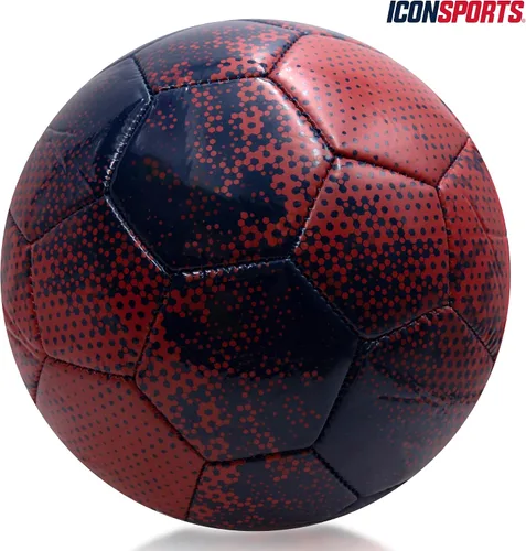 Vista 2 de Icon Sports Balón de fútbol con licencia oficial de la Federación de Fútbol de Estados Unidos - USA01BL azul marino, talla 5