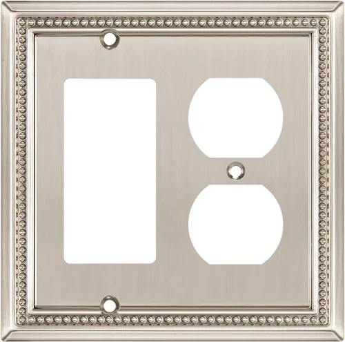 Vista 72 de Henne Bery Sunken Pearls Placa de Pared Decorativa de Servicio Pesado Placa de Interruptor Cubierta de Tomacorriente