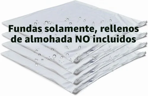Vista 2 de Covers Only - Paquete de 4 protectores de almohada impermeables a prueba