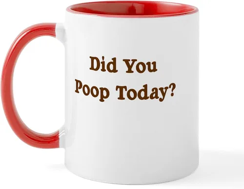 Vista 18 de CafePress Time To Poop Mugs Taza de café de cerámica de 11 oz (11.0 fl oz)