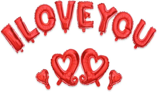 Vista 7 de Soochat Globos de corazón rojo, globo de helio de Mylar en forma de corazón para decoración de San Valentín, boda, fiesta, 10