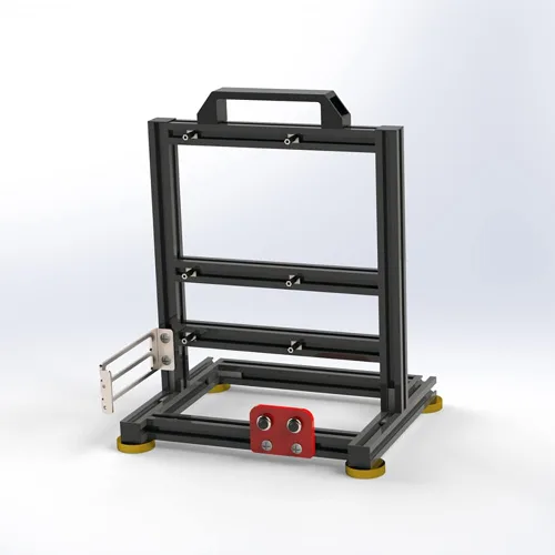 Vista 4 de Banco de pruebas de PC Caja de computadora al aire libre ITX chasis placa base soporte de aluminio DIY marco desnudo ATX soporte 120 240 360
