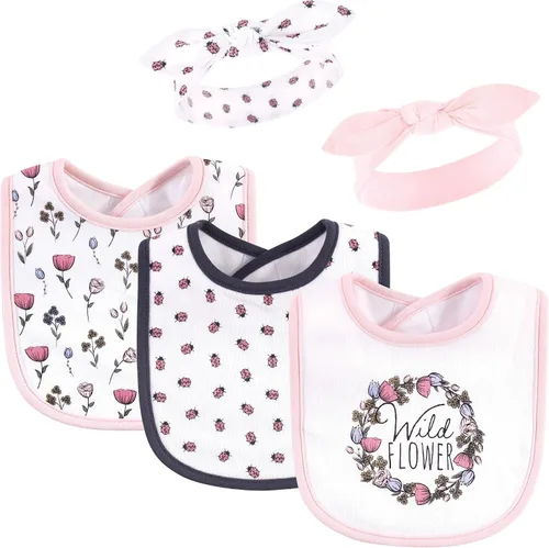Vista 58 de Hudson Baby Conjunto de babero y diadema de algodón unisex para bebé Leopard Mamas Mini