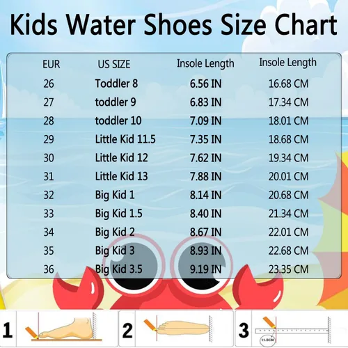 Vista 6 de Quickshark - Zapatos de agua infantiles para interiores y exteriores, sandalias de secado rápido, ligeras, para caminar, playa, piscina o natación