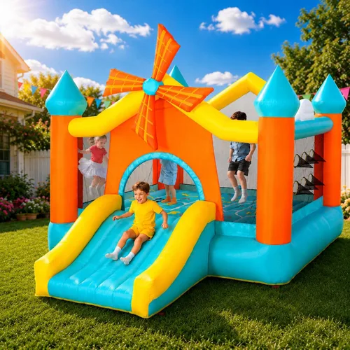 Vista 10 de Casa de rebote para niños grandes de 8 a 12, castillo inflable extra grande Arcoír