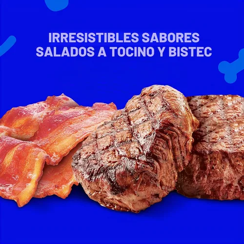 Vista 4 de Kibbles 'n Bits Alimento seco para perros, sabroso sabor a tocino y bistec para perros adultos, bolsa de 3.5 libras