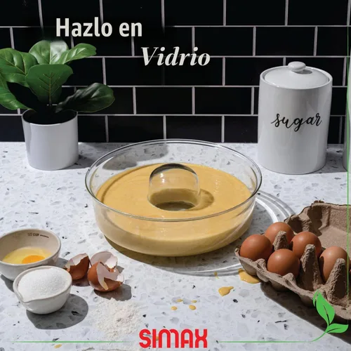 Vista 4 de SIMAX Sartén de vidrio transparente poco profundo (4.75 pulgadas), a prueba de calor, frío y golpes, capacidad para 2.1 cuartos (8.4 tazas)