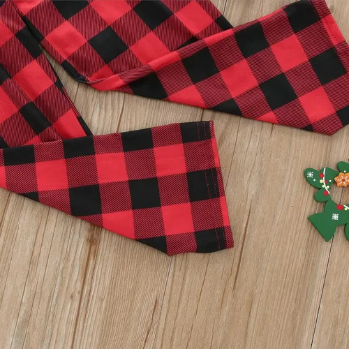 Vista 6 de Pijamas de Navidad familiares a juego pijamas de bebé de moda para Navidad pijamas familiares a juego lindos ciervos de cabeza grande