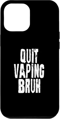 Vista 6 de iPhone 14 Quit Vaping Bruh Funny Anti Vaping Anti Vape Concientización Caso