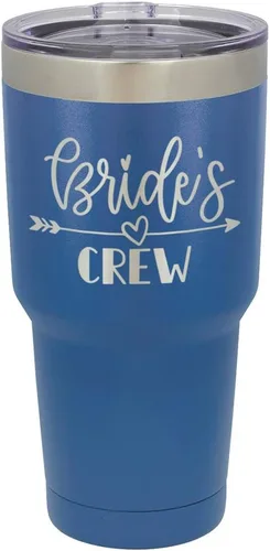 Vista 12 de Vaso grabado para novias de acero con revestimiento de polvo y láser, taza de viaje, sin BPA, para mantener tu bebida fría o caliente, idea