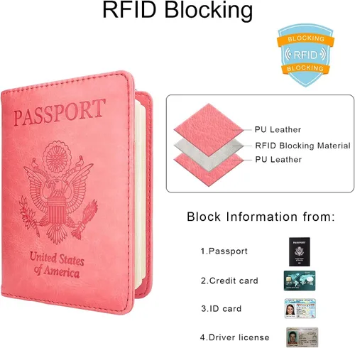 Vista 2 de Walnew RFID - Funda para pasaporte