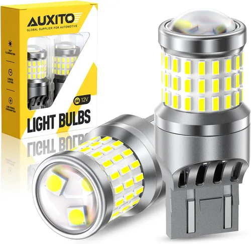 Vista 14 de AUXITO - Foco LED 194, amarillo ámbar, 168, 175, 2825, W5W, T10, kit de luces LED de repuesto sin error Canbus para interior de auto, cúpula