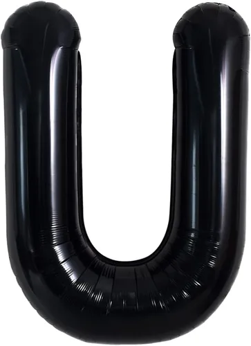 Vista 32 de TONIFUL Globos grandes de helio de letras B negras grandes de 40 pulgadas, globos de aluminio Mylar para decoración de suministros de fiesta
