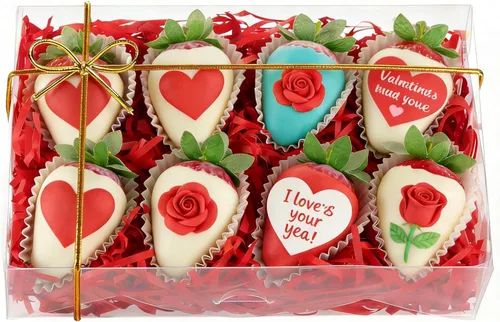 Vista 12 de Paquete de 10 Cajas Completamente Transparentes para Fresas Cubiertas de Chocolate 8x5x2 Pulgadas Cajas para Galletas Cajas para Mini Pasteles Bundt