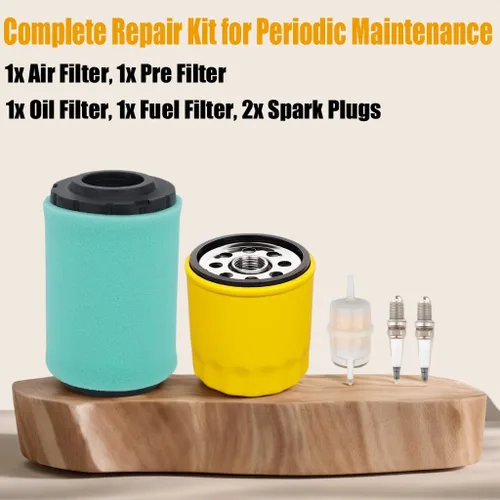 Vista 2 de 32 083 13-s Filtro de aire para motores Kohler serie 7000 con filtro de aceite 52 050 02 para cortacéspedes Kohler KT725 KT735 KT740 KT745 KT735-745