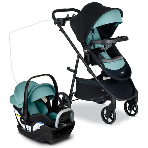 Vista 10 de Britax Brook+ cochecito de bebé modular, ultra ligero para bebés y niños pequeños con inserto SafeWash y 4 formas de pasear, ónix gris Ónix grafito
