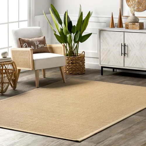 Vista 8 de nuLOOM Orsay - Alfombra casual de sisal, 2 pies 6 pulgadas x 14 pies, marrón