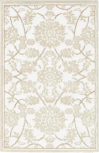 Vista 25 de Unique Loom Colección Rushmore Alfombra de Área - Taft (3' x 9' 10" Corredor, Blanco Nieve/Beige)