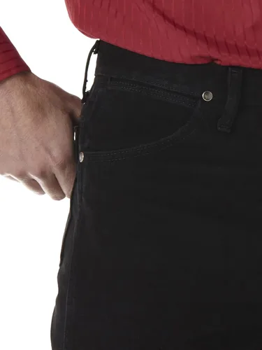 Vista 4 de Wrangler Jeans de corte vaquero para hombre, edición plateada, corte de bota, corte ajustado, plateado