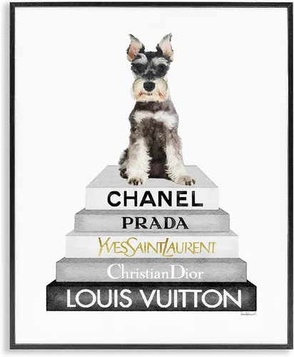 Vista 26 de Stupell Industries Fancy Boston Terrier - Estantería para perros, diseño de Amanda Greenwood