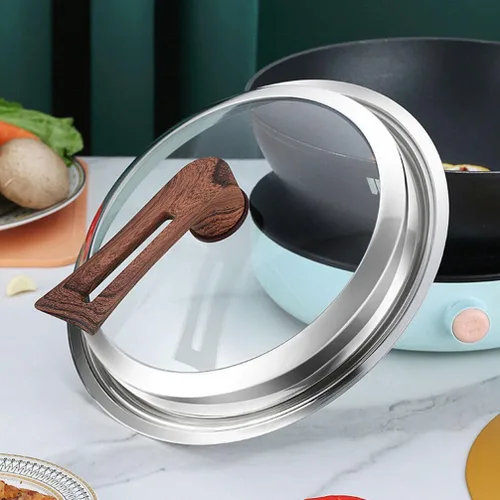 Vista 3 de Luxshiny Tapas de repuesto para utensilios de cocina, cubierta universal para ollas de vidrio para freír