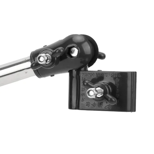 Vista 9 de Soporte de montaje para paraguas, soporte de montaje para sombrilla de bicicleta, conector ajustable de 360°, para manillar, soporte de montaje