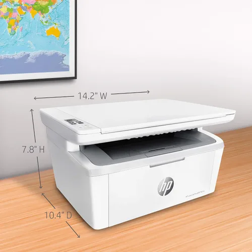 Vista 4 de HP Laserjet Pro impresora láser monocromática inalámbrica, todo en uno.
