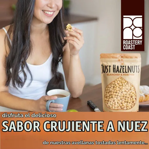 Vista 7 de Roastery Coast Avellanas tostadas secas 3 libras Sin sal Filberts Blanqueadas Sin piel Kosher Certificado sin gluten Sin OMG Paleo