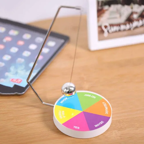 Vista 8 de Decision Maker Pendulum - Juguete de escritorio dinámico para decoración de regalo, bola magnética, juego de péndulo oscilante (2)