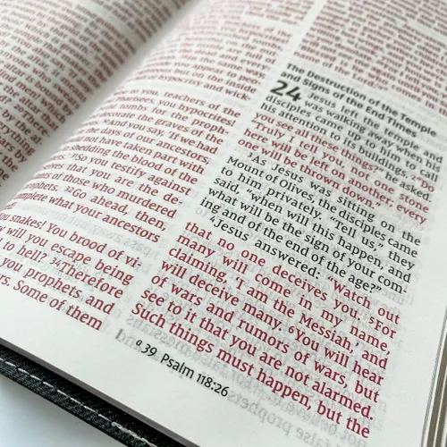 Vista 6 de Biblia de Leathersoft NIV con letras a mano y grabadas con láser, grabado personalizado con nombre disponible, regalo personalizado para bodas