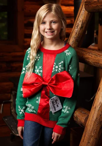 Vista 6 de Fun Costumes Suéter navideño feo para niños