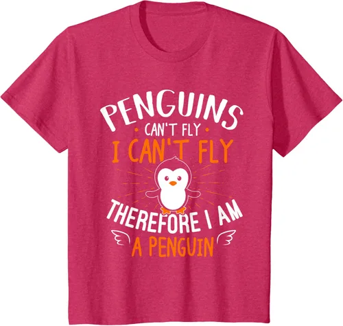 Vista 84 de Penguins Can't Fly Shirt - Camiseta de regalo para amantes de los pingüinos, Azul Azul Marino
