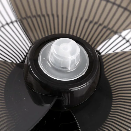 Vista 4 de 16 inch Plastic Fan Blade with Nut Cover for Household Fans Black 16 Inch Plastic Fan Blade 3 Leaves Fan Blade Replacement for Household