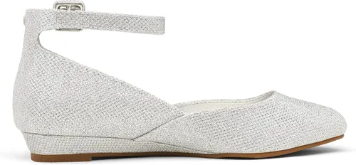 Vista 2 de DREAM PAIRS - Zapatos planos Revona para mujer, con correa para tobillo y plataforma baja