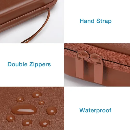 Vista 6 de MOSISO Funda organizadora electrónica de viaje compatible con adaptador de corriente MacBook, compatible con Magic Mouse y lápiz, tarjeta SD, disco